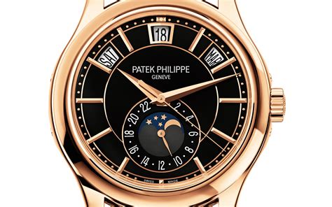 patek philippe complications black dial watch 5205r-010|Patek Philippe 5205r 010.